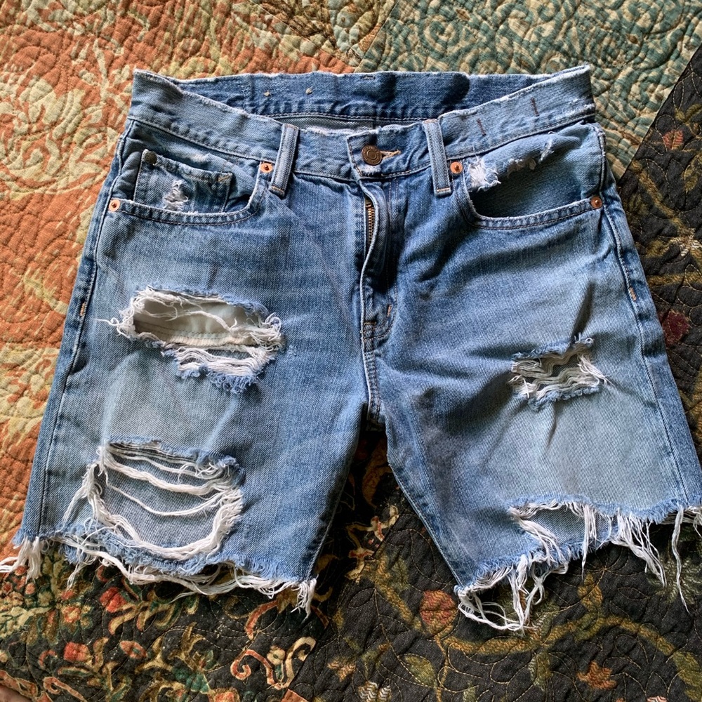 Ralph Lauren Distressed Demin Shorts
